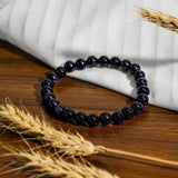 Blue Sandstone Bracelet - helmsman - crystal