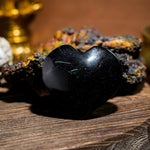 Blue Sandstone Heart - helmsman - crystal