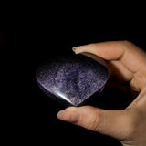 Blue Sandstone Heart - helmsman - crystal