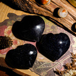 Blue Sandstone Heart - helmsman - crystal