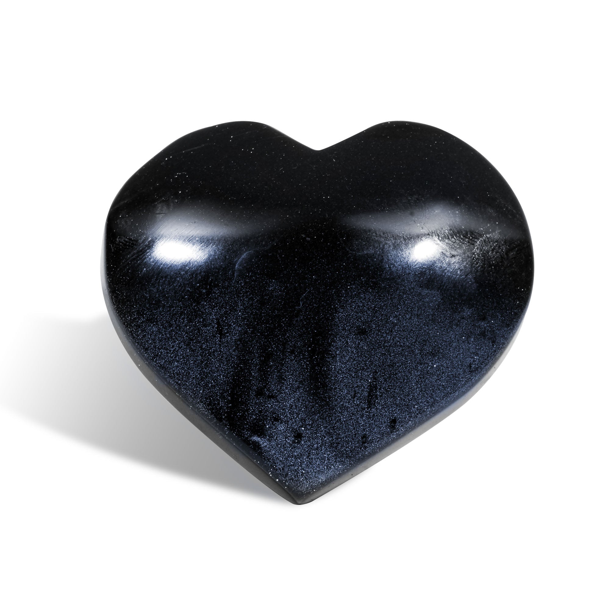 Blue Sandstone Heart - helmsman - crystal