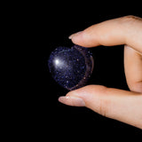 Blue Sandstone Mini Heart Set - helmsman - crystal