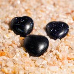 Blue Sandstone Mini Heart Set - helmsman - crystal