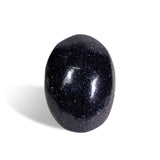 Blue Sandstone Palm Stone - helmsman - crystal