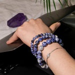 Blue Spot Stone Bracelet - helmsman - crystal