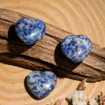 Blue Spot Stone Mini Heart Set - helmsman - crystal