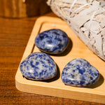 Blue Spot Stone Mini Heart Set - helmsman - crystal