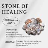 Botswana Agate Bracelet - helmsman - crystal