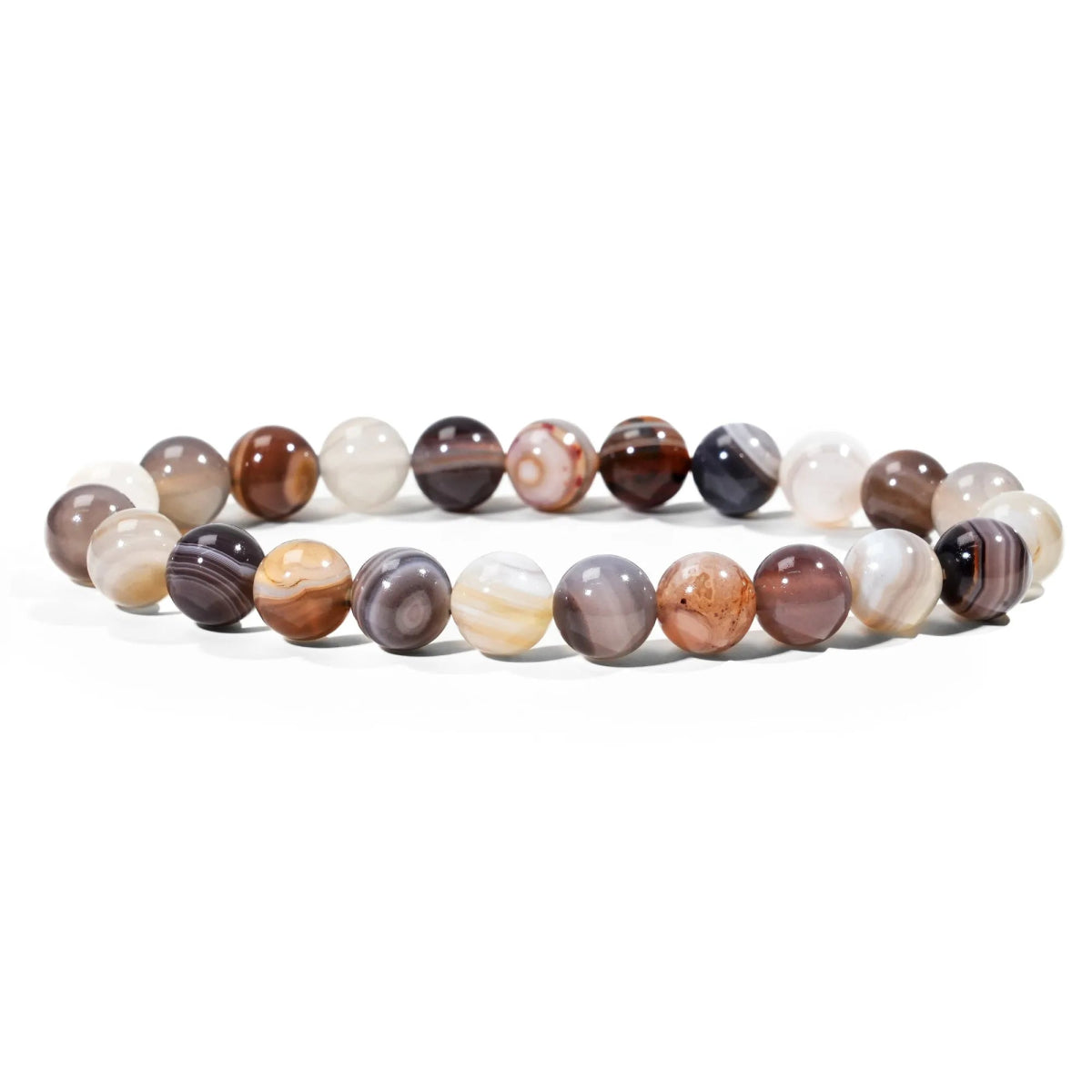 Botswana Agate Bracelet - helmsman - crystal