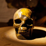 Bumblebee Jasper Skull - helmsman - crystal