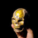 Bumblebee Jasper Skull - helmsman - crystal