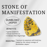 Bumblebee Jasper Skull - helmsman - crystal