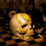 Bumblebee Jasper Skull - helmsman - crystal