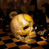 Bumblebee Jasper Skull - helmsman - crystal