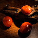 Carnelian Palm Stone - helmsman - crystal