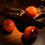 Carnelian Palm Stone - helmsman - crystal