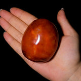 Carnelian Palm Stone - helmsman - crystal