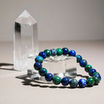 Chrysocolla Bracelet - helmsman - crystal
