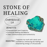 Chrysocolla Bracelet - helmsman - crystal