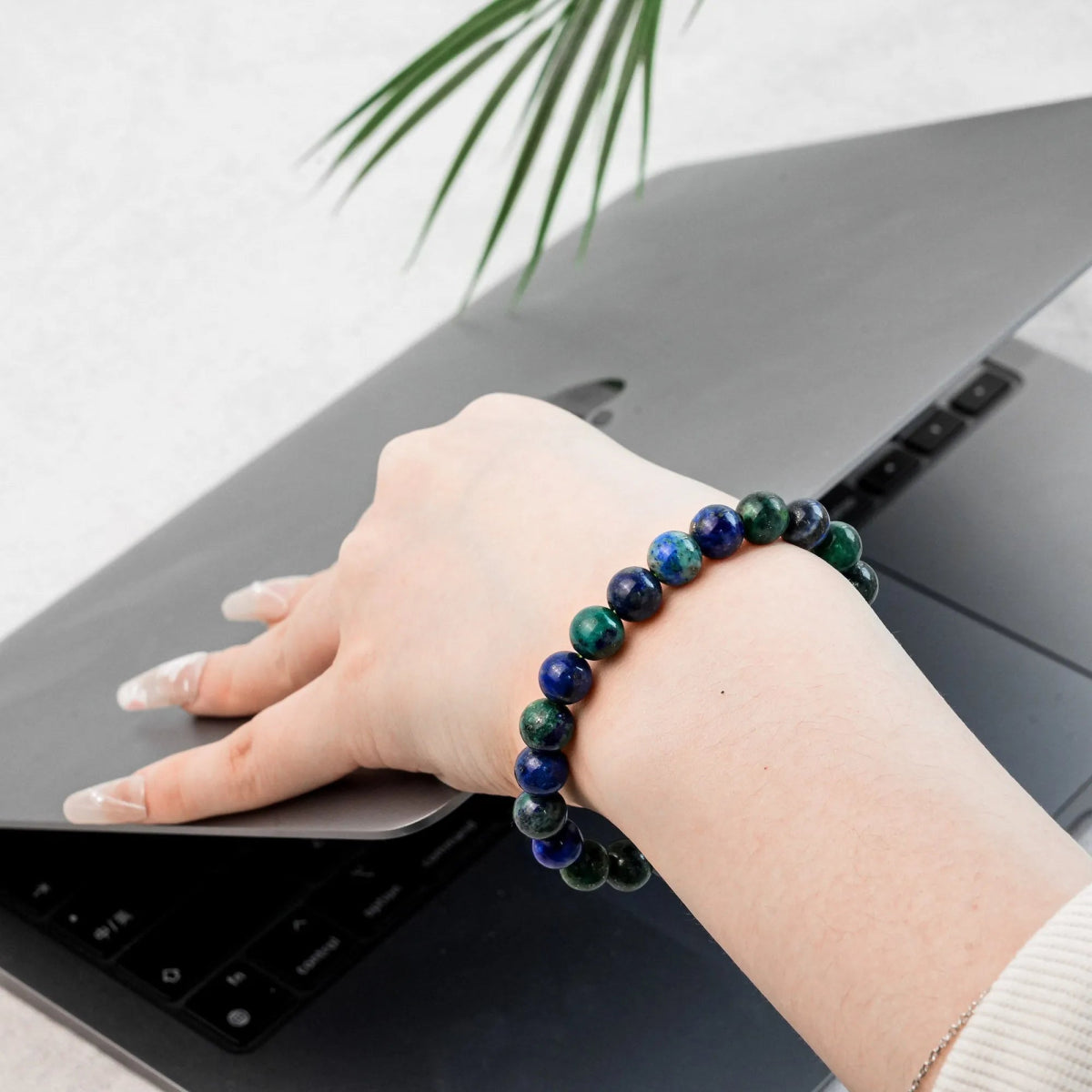 Chrysocolla Bracelet - helmsman - crystal