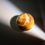 Crazy Lace Agate Sphere - helmsman - crystal