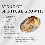 Crazy Lace Agate Sphere - helmsman - crystal