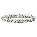 Dalmatian Jasper Bracelet - helmsman - crystal