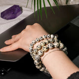 Dalmatian Jasper Bracelet - helmsman - crystal