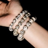 Dalmatian Jasper Bracelet - helmsman - crystal