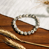 Dalmatian Jasper Bracelet - helmsman - crystal