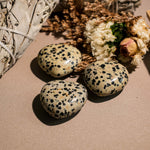 Dalmatian Jasper Mini Heart Set - helmsman - crystal