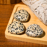 Dalmatian Jasper Mini Heart Set - helmsman - crystal