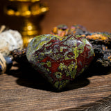 Dragon Blood Stone Heart - helmsman - crystal