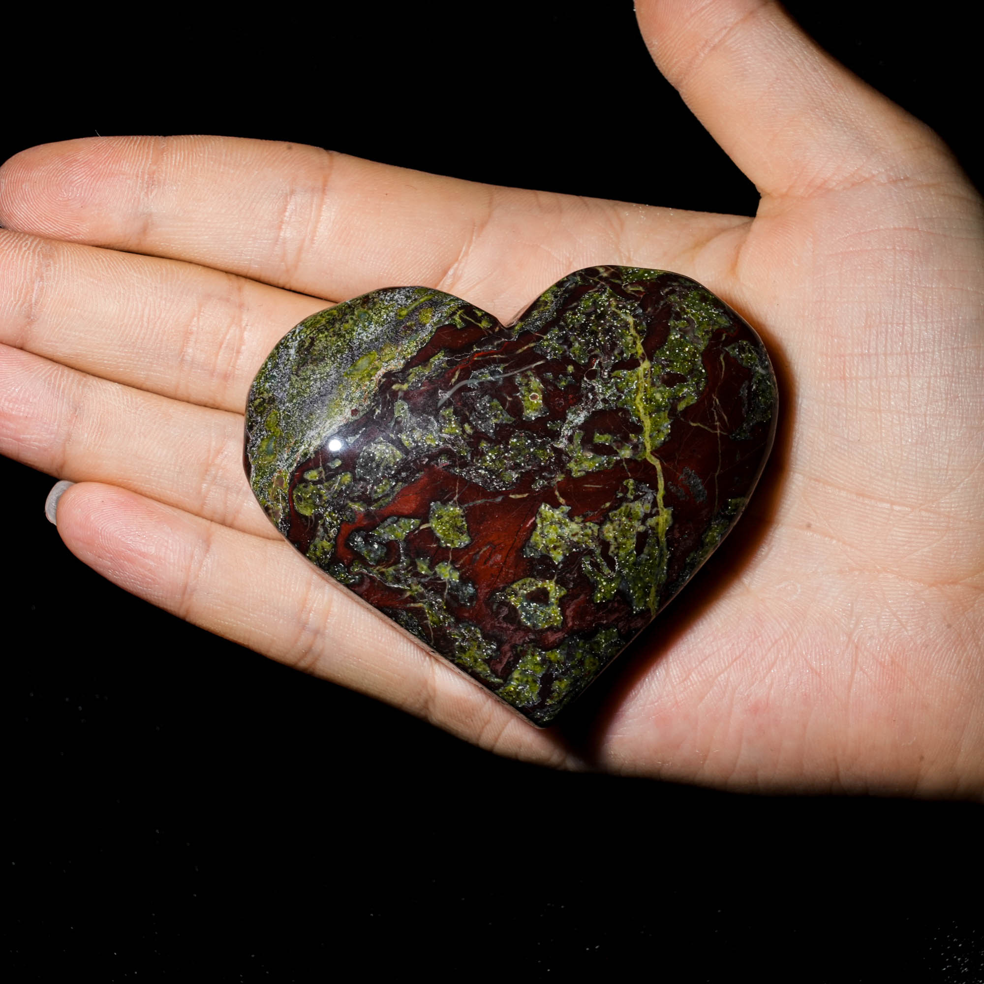 Dragon Blood Stone Heart - helmsman - crystal