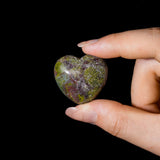 Dragon Blood Stone Mini Heart Set - helmsman - crystal