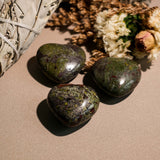 Dragon Blood Stone Mini Heart Set - helmsman - crystal