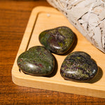 Dragon Blood Stone Mini Heart Set - helmsman - crystal