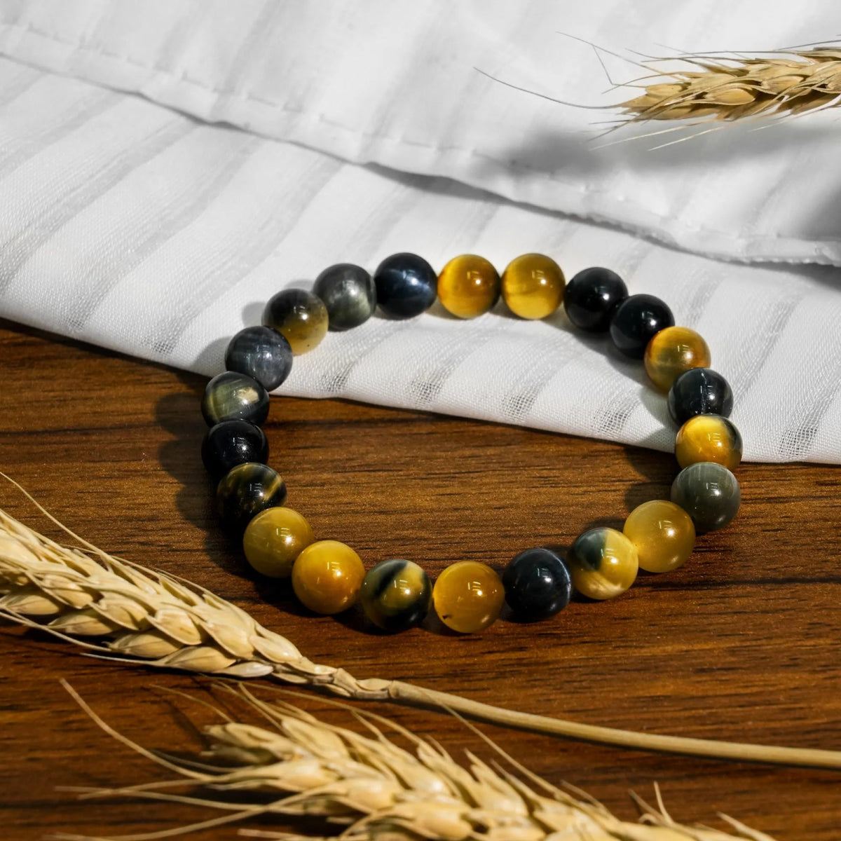 Dream Tiger Eye Stone Bracelet - helmsman - crystal