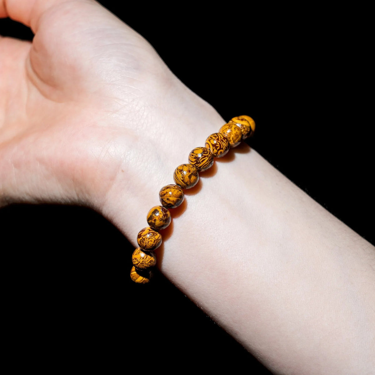 Elephant Skin Jasper Bracelet - helmsman - crystal