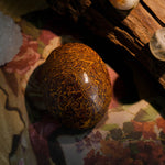 Elephant Skin Jasper Palm Stone - helmsman - crystal