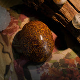 Elephant Skin Jasper Palm Stone - helmsman - crystal