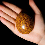 Elephant Skin Jasper Palm Stone - helmsman - crystal