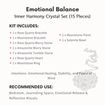 Emotional Balance Crystal Ritual Set - helmsman - crystal