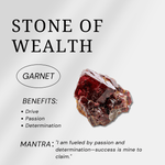 Garnet Palm Stone - helmsman - crystal