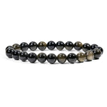 Gold Sheen Obsidian Bracelet - helmsman - crystal