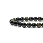 Gold Sheen Obsidian Bracelet - helmsman - crystal