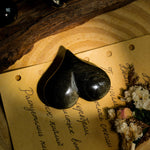 Gold Sheen Obsidian Heart - helmsman - crystal