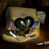 Gold Sheen Obsidian Heart - helmsman - crystal