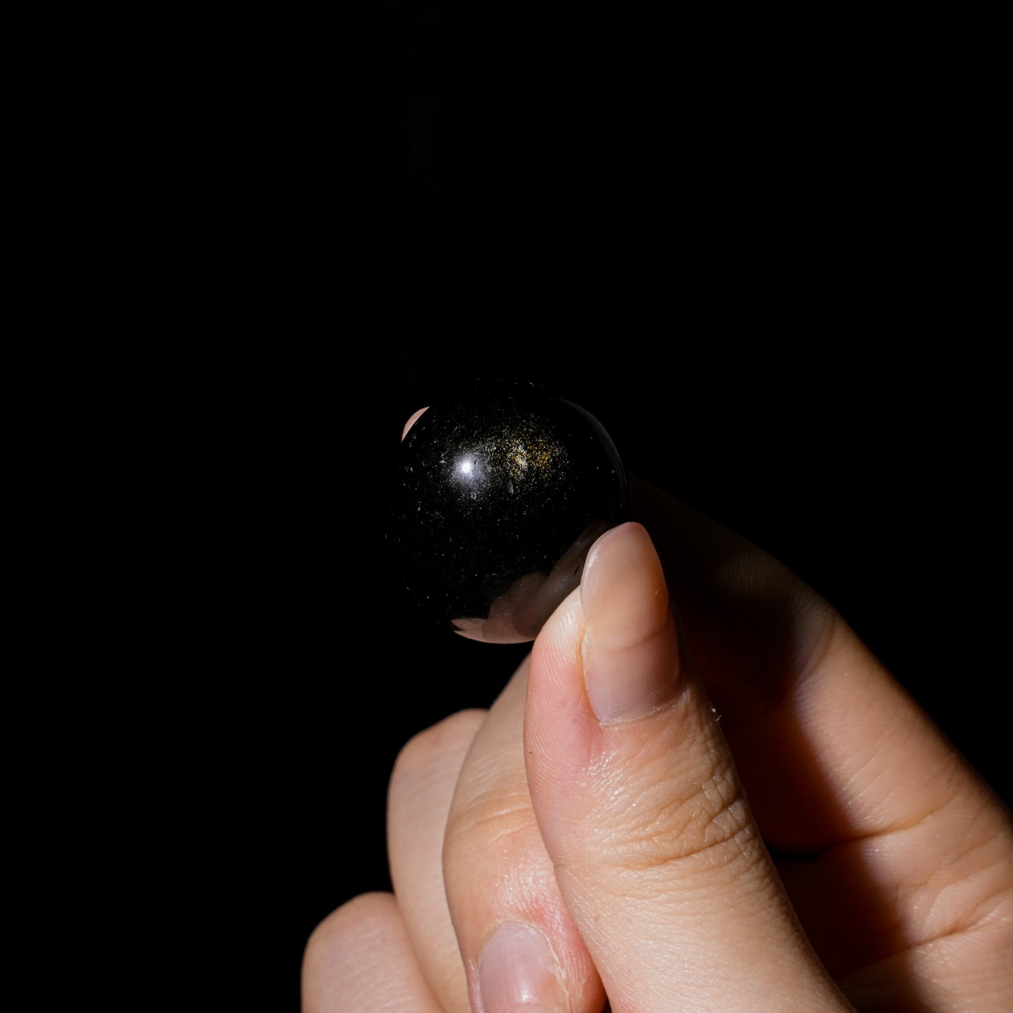 Gold Sheen Obsidian Tumbled Stone Set - helmsman - crystal