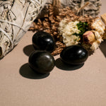 Gold Sheen Obsidian Tumbled Stone Set - helmsman - crystal